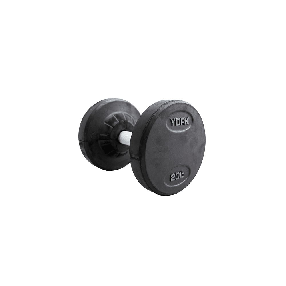 York Rubber Pro Dumbbell Set, 10 Pairs, 5 lbs - 50 lbs